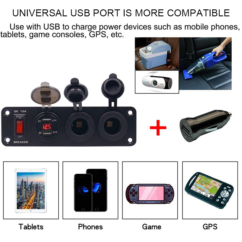 USB port voltmeter