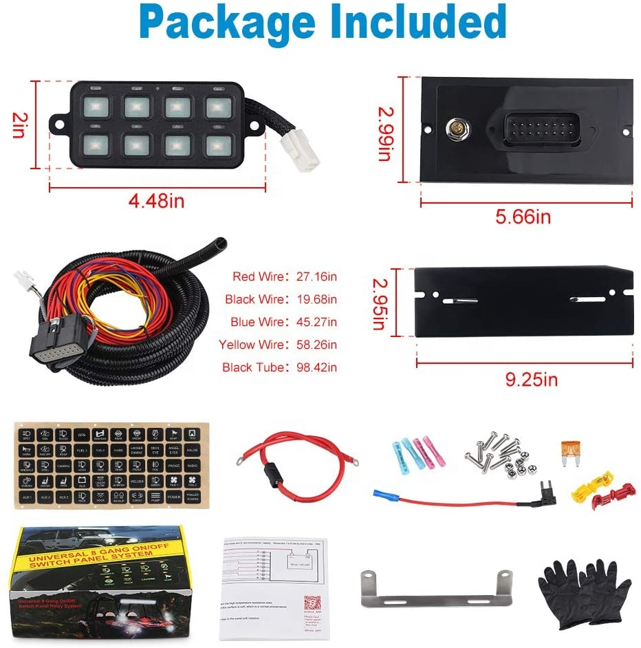 8 Way Touch switch switch Panel (10)