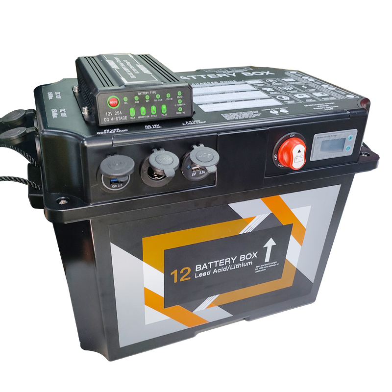 battery box with solar charger