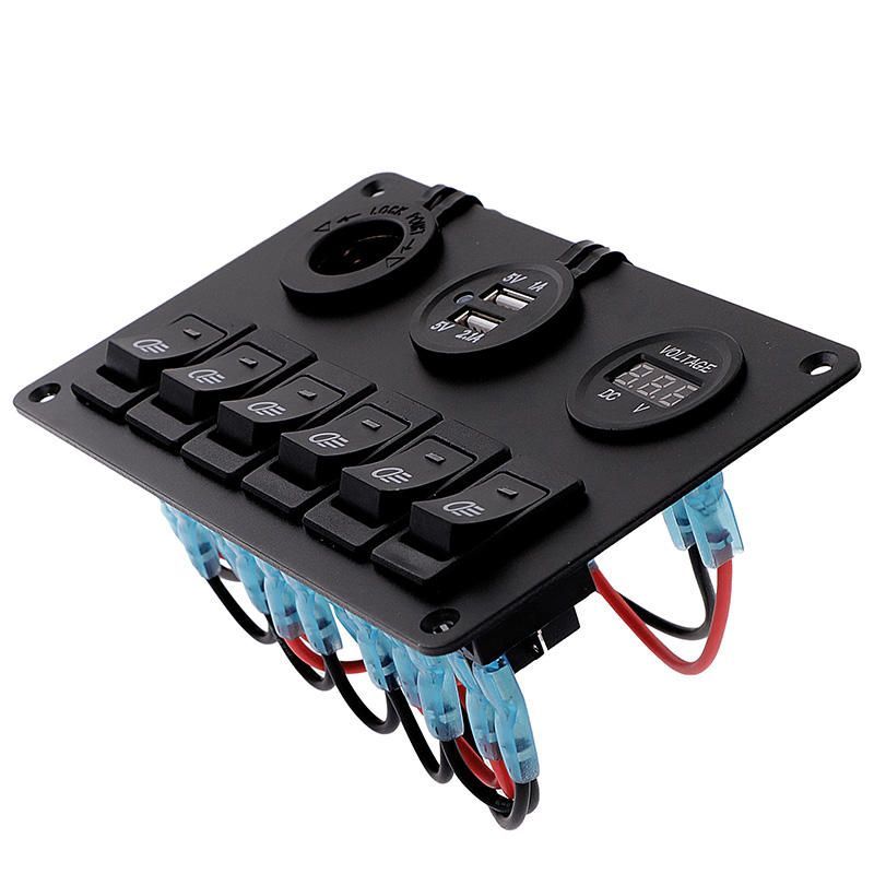 Automotive Marine Rocker Switch Panel with 3 Way Control LED